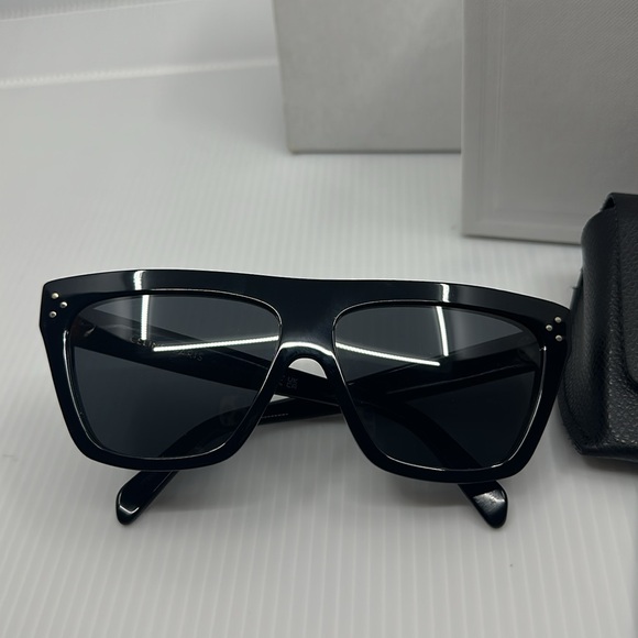Celine Paris 3 dots CL402561 58 13 140 black sunglasses with box case dustcloth - Picture 11 of 13